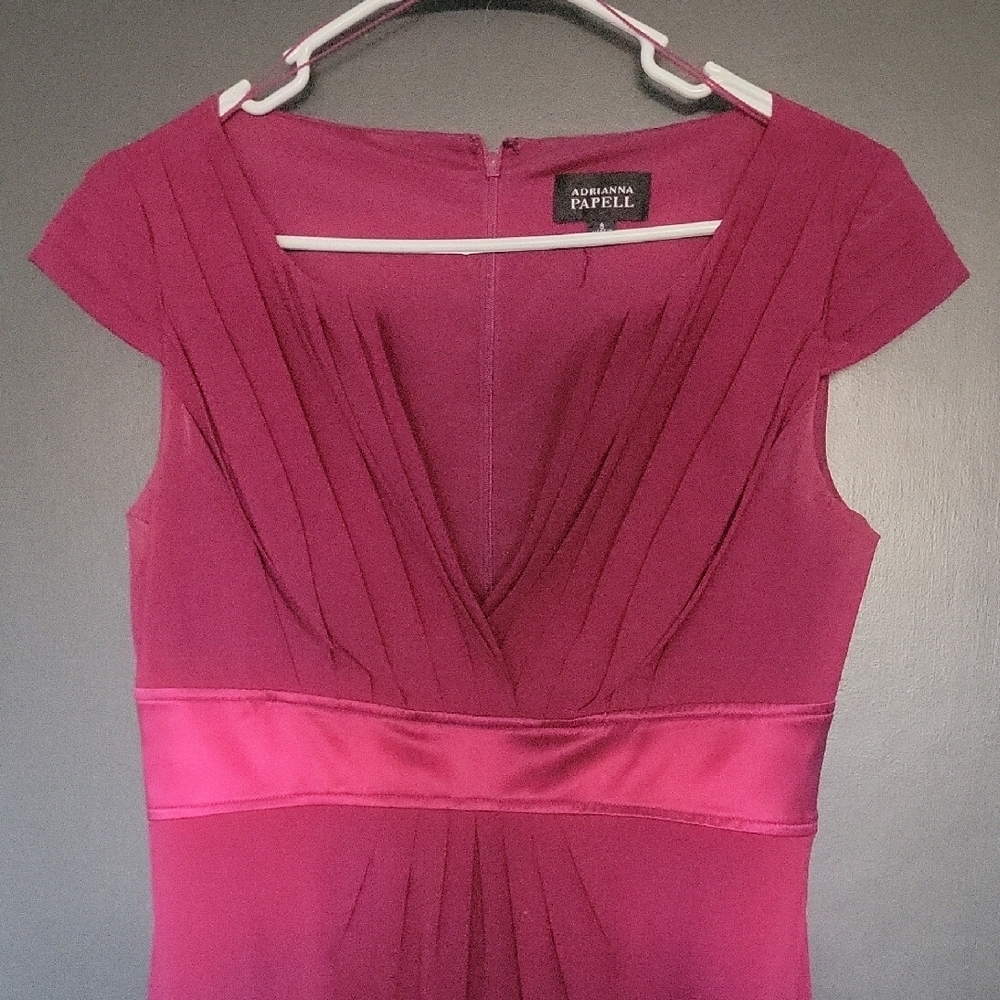 Adrianna Papell Magenta Dress